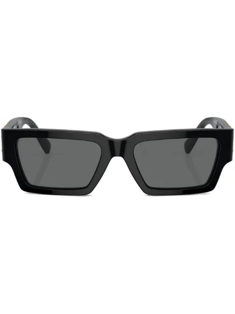 Versace Eyewear Medusa Head rectangle-frame sunglasses Black VE4459GB187