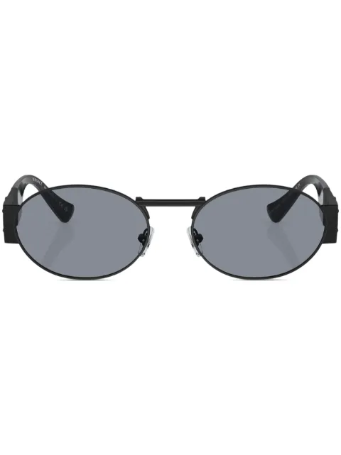 Versace Eyewear Medusa oval-frame sunglasses Black VE226412611