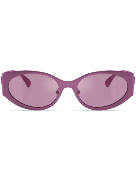 Versace Eyewear Medusa oval-frame sunglasses Pink VE22631503AK