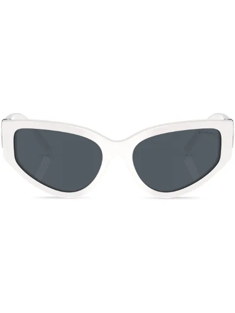 Tiffany & Co Eyewear Heart-plaque oval-frame sunglasses White TF4217839287