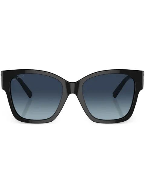 Tiffany & Co Eyewear Heart-plaque square-frame sunglasses Black TF421683944U