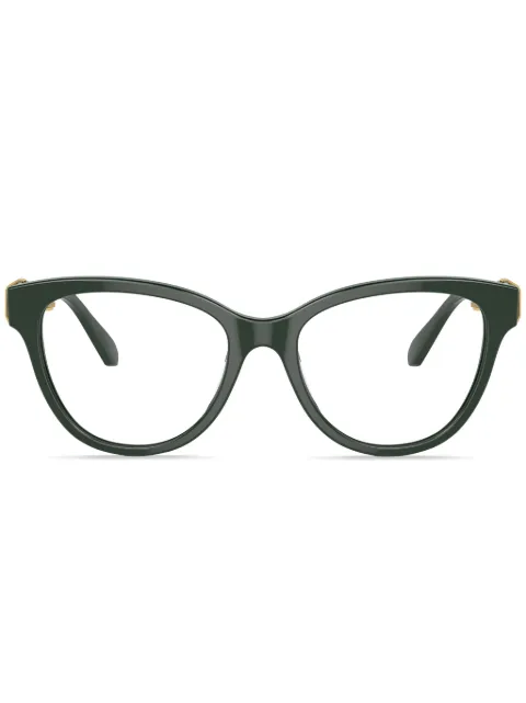 Swarovski Eyewear crystal-embellished cat-eye frame glasses Green SK20041026