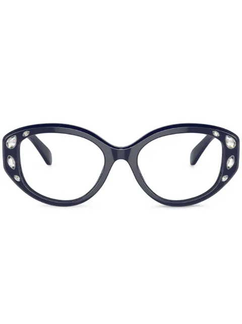 Swarovski Eyewear crystal-embellished cat-eye glasses Blue SK20061004