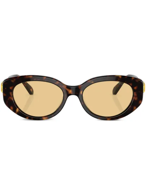 Swarovski Eyewear tortoiseshell-effect round-frame sunglasses Brown SK600210028