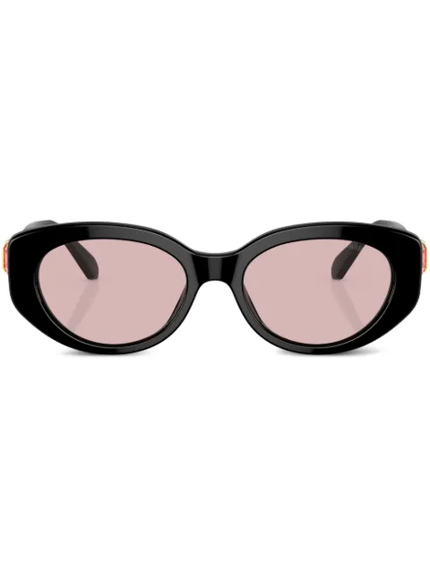 Swarovski Eyewear crystal-embellished cat-eye frame sunglasses Black SK600210015