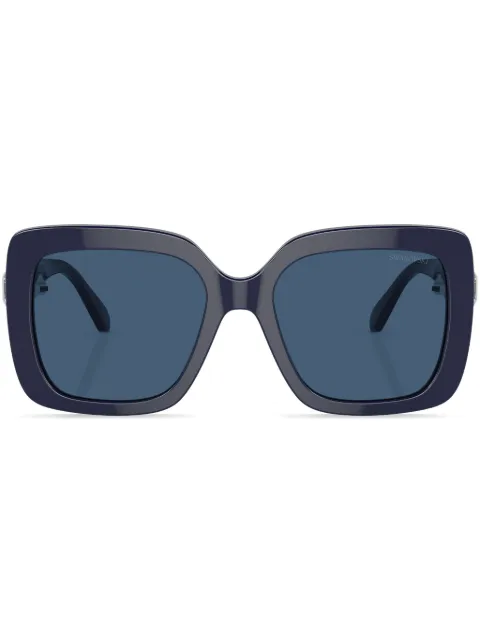 Swarovski Eyewear crystal-embellished square-frame sunglasses Blue SK6001100455