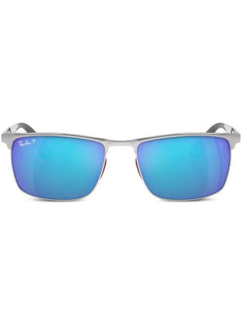 Ray-Ban Chromance logo-plaque sunglasses Silver RB3726MF007A1