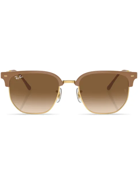 Ray-Ban New Clubmaster square-frame sunglasses Brown RB4416672151
