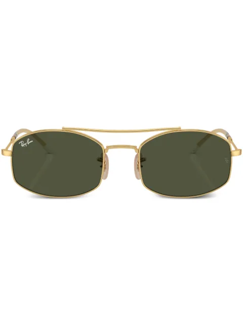 Ray-Ban square-frame tinted-lenses sunglasses Gold RB371900131