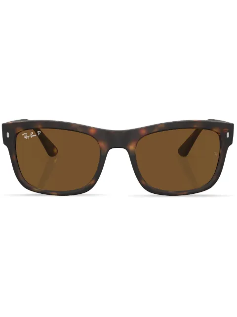 Ray-Ban square-frame tortoiseshell sunglasses Green RB442889457