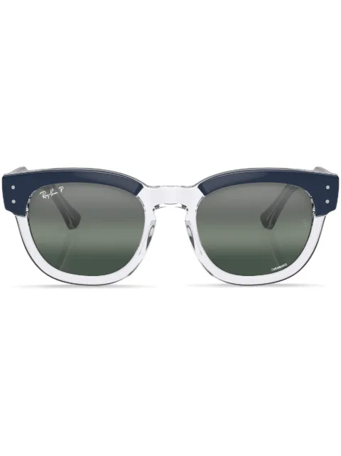 Ray-Ban Mega Hawkeye logo-lettering sunglasses Blue RB0298S1341G6
