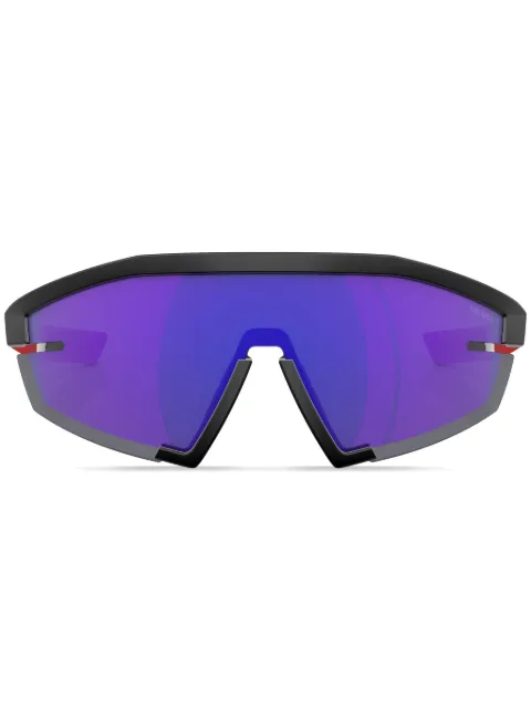 Prada Linea Rossa PS 03ZS pilot-frame sunglasses Black SPS03Z1BO05U