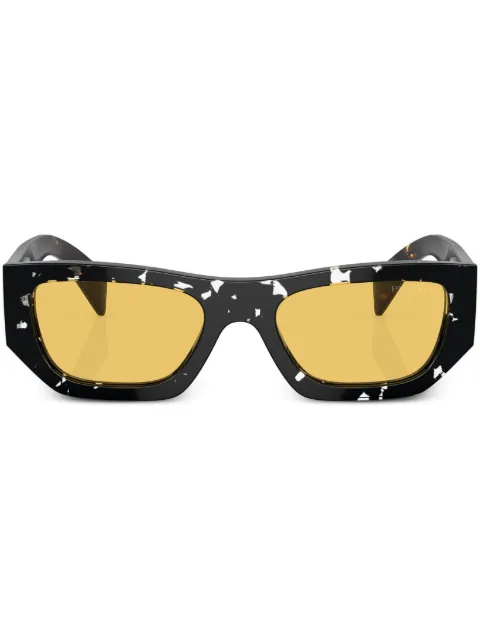 Prada Eyewear tortoiseshell-effect geometric sunglasses Brown SPRA0115O10C