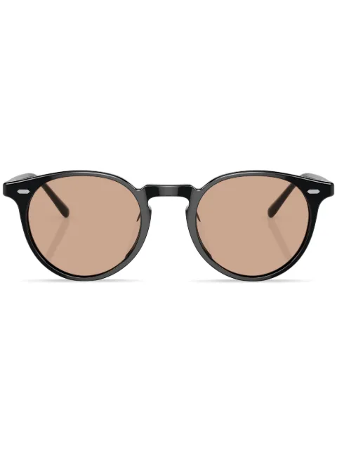 Oliver Peoples N.02 round-frame sunglasses Black OV5529U1731