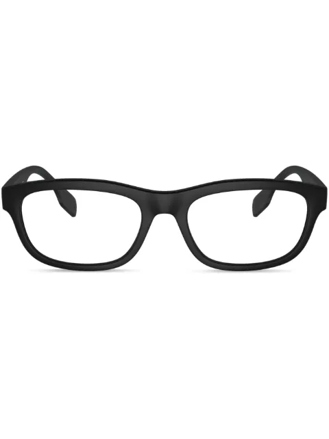 Burberry Eyewear logo-print rectangle-frame glasses Black BE2385U3464