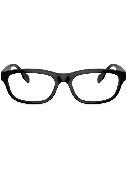 Burberry Eyewear logo-print rectangle-frame glasses Black BE2385U3001