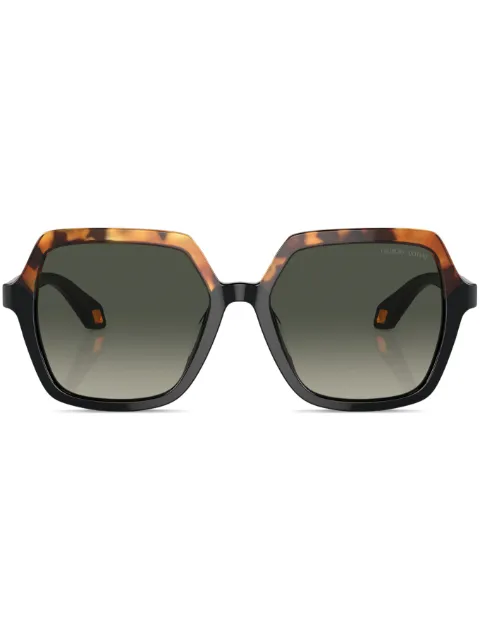Giorgio Armani gradient-lens oversize-frame sunglasses Black AR8193U587519