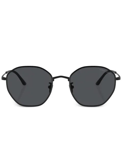 Giorgio Armani tinted-lens geometric-frame sunglasses Black AR6150300187