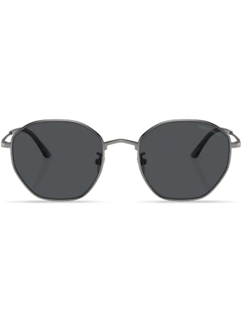 Giorgio Armani tinted-lens geometric-frame sunglasses Grey AR6150300387