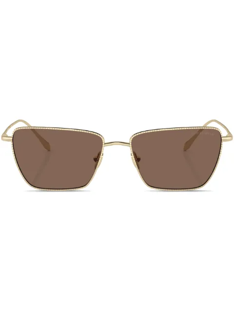 Giorgio Armani geometric-frame sunglasses Gold AR6153301373