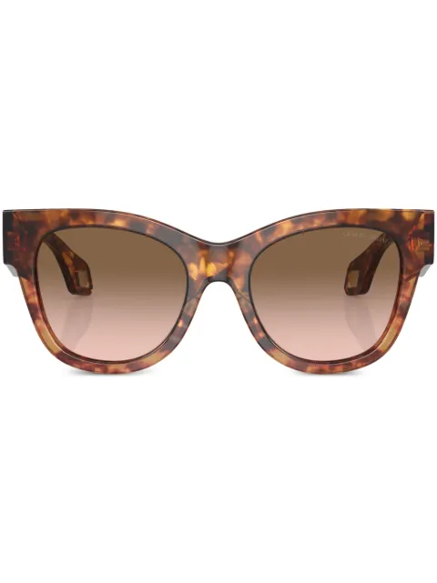 Giorgio Armani tortoiseshell-effect cat-eye frame sunglasses Brown AR8195U603351