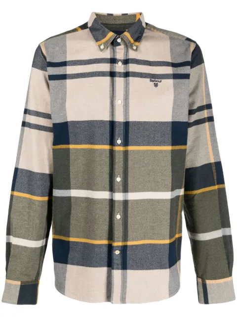 Barbour plaid-check pattern shirt Neutrals MSH4994TN16