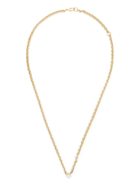 Lizzie Mandler Fine Jewelry 18kt yellow gold diamond chain necklace Gold N742WDRD