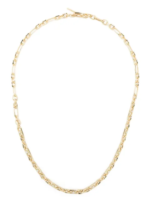 Lizzie Mandler Fine Jewelry 18kt yellow gold diamond figaro-chain necklace Gold N2030WD16