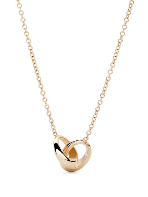 Lizzie Mandler Fine Jewelry 18kt yellow gold Micro Crescent link necklace Gold N190018K
