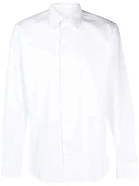 FURSAC straight-point collar cotton shirt White FHPCH00050