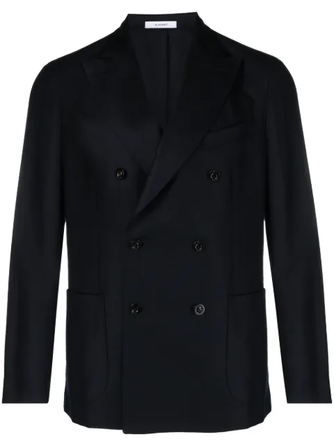 Boglioli peak-lapels double-breasted blazer Blue N4302EFA0051