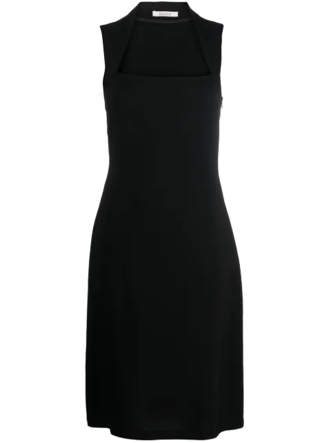 Gauchère square-neck sleeveless dress Black P12308190396