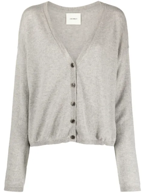 Lisa Yang V-neck cashmere cardigan Grey 202037