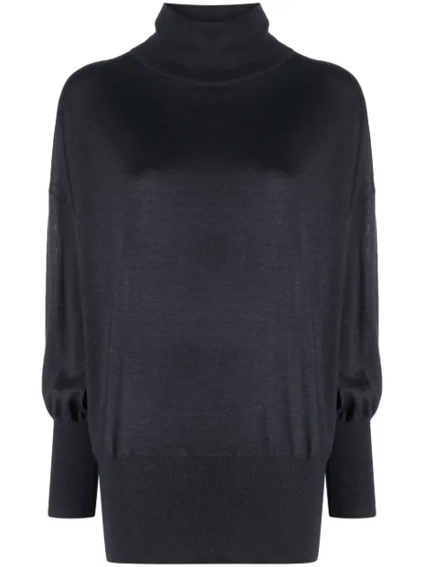 Brunello Cucinelli roll-neck knitted jumper Blue M13811124C8901