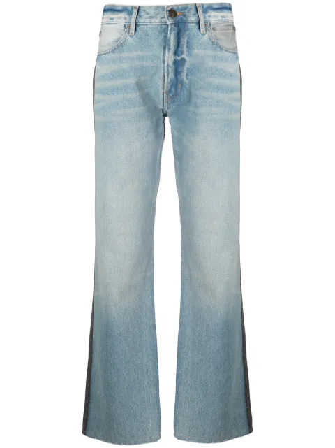 Gauchère two-tone straight-leg jeans Blue P12333011042