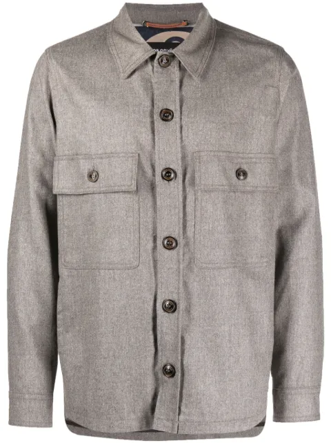 Jacob Cohën long-sleeve wool shirt jacket Grey UE00282S3679