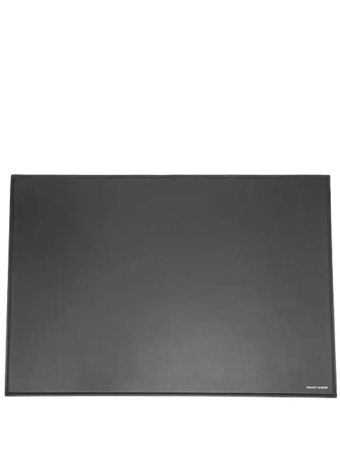 Ralph Lauren Home small Brennan leather desk blotter Black 682741351001