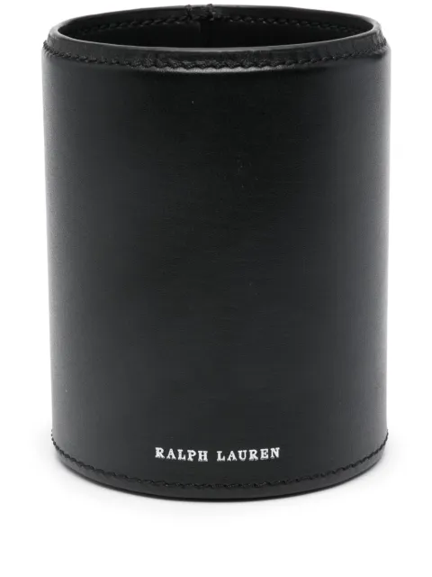 Ralph Lauren Home Brennan logo-print pencil cup Black 682662664002