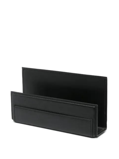Ralph Lauren Home Brennan leather letter rack Black 682662663002