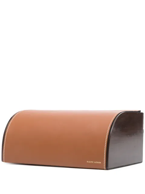 Ralph Lauren Home Brennan Saddle Writers leather box Brown 682665069001