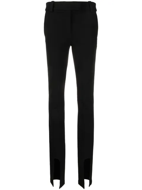 ALESSANDRO VIGILANTE cut-out slim-cut trousers Black VEPX30001AVXE025