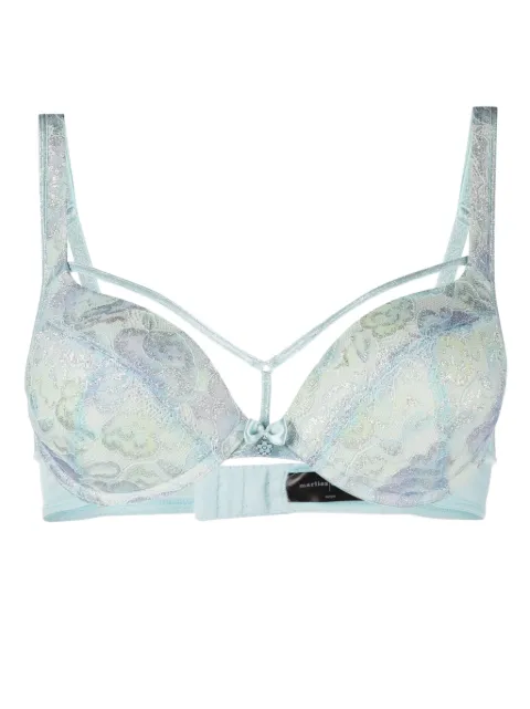 Marlies Dekkers Mariposa floral-lace push-up bra Blue 36681