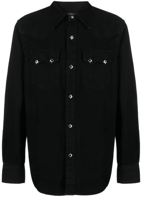 Ralph Lauren RRL button-up cotton shirt Black 782911285001