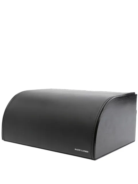 Ralph Lauren Home Brennan leather writers box Black 682665069002