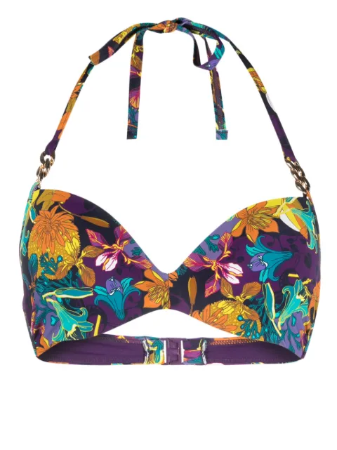 Marlies Dekkers Acapulco floral-print bikini top Purple 36751