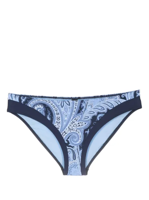 Marlies Dekkers Cache Coeur paisley-print bikini bottoms Blue 36124