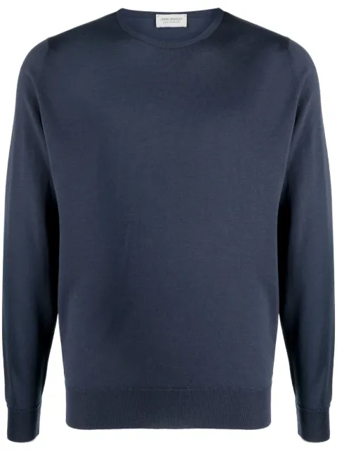 John Smedley Lundy fine-knit jumper Blue LUNDY