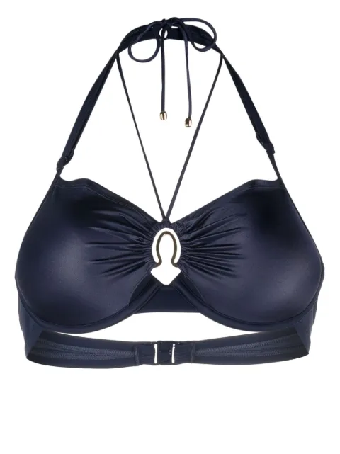 Marlies Dekkers Jet Set plunge balcony bikini top Blue 36740