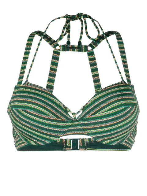Marlies Dekkers Holi Vintage striped bikini top Green 36891