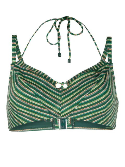 Marlies Dekkers Holi Vintage striped bikini top Green 36896